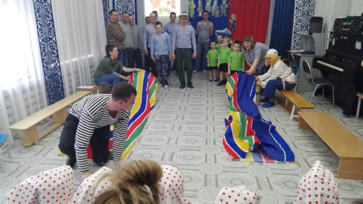 весёлые соревнования с папами